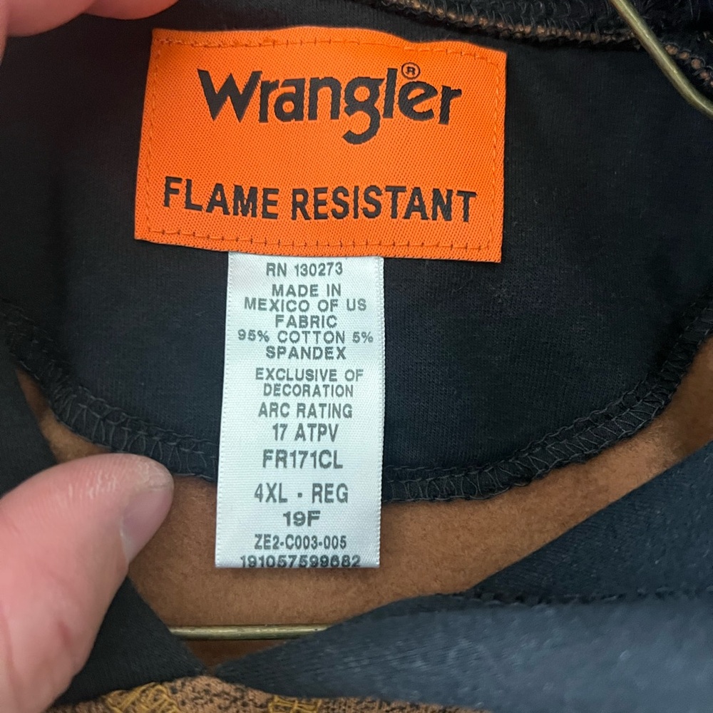 Wrangler Flame Resistant Black Jacket